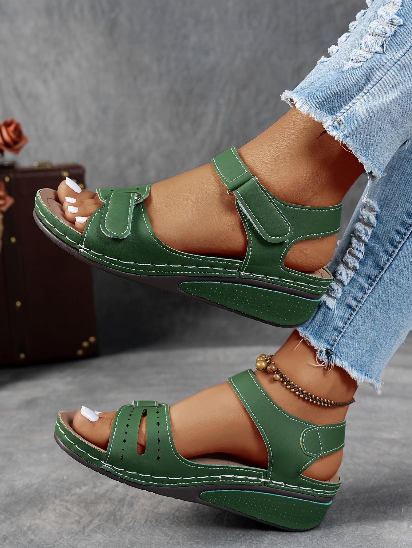Solevia Sandales Femme – Sandales à Plateforme Confortables avec Lanières Respirantes Été