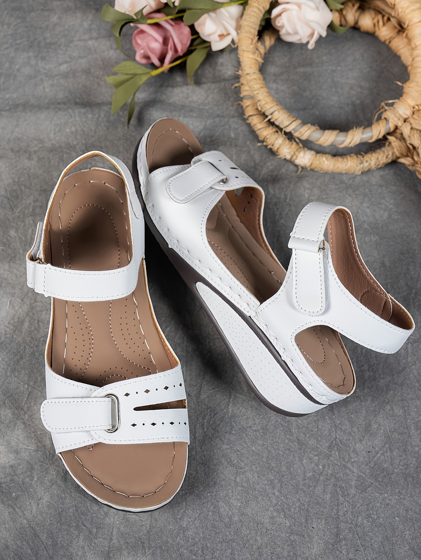 Solevia Sandales Femme – Sandales à Plateforme Confortables avec Lanières Respirantes Été