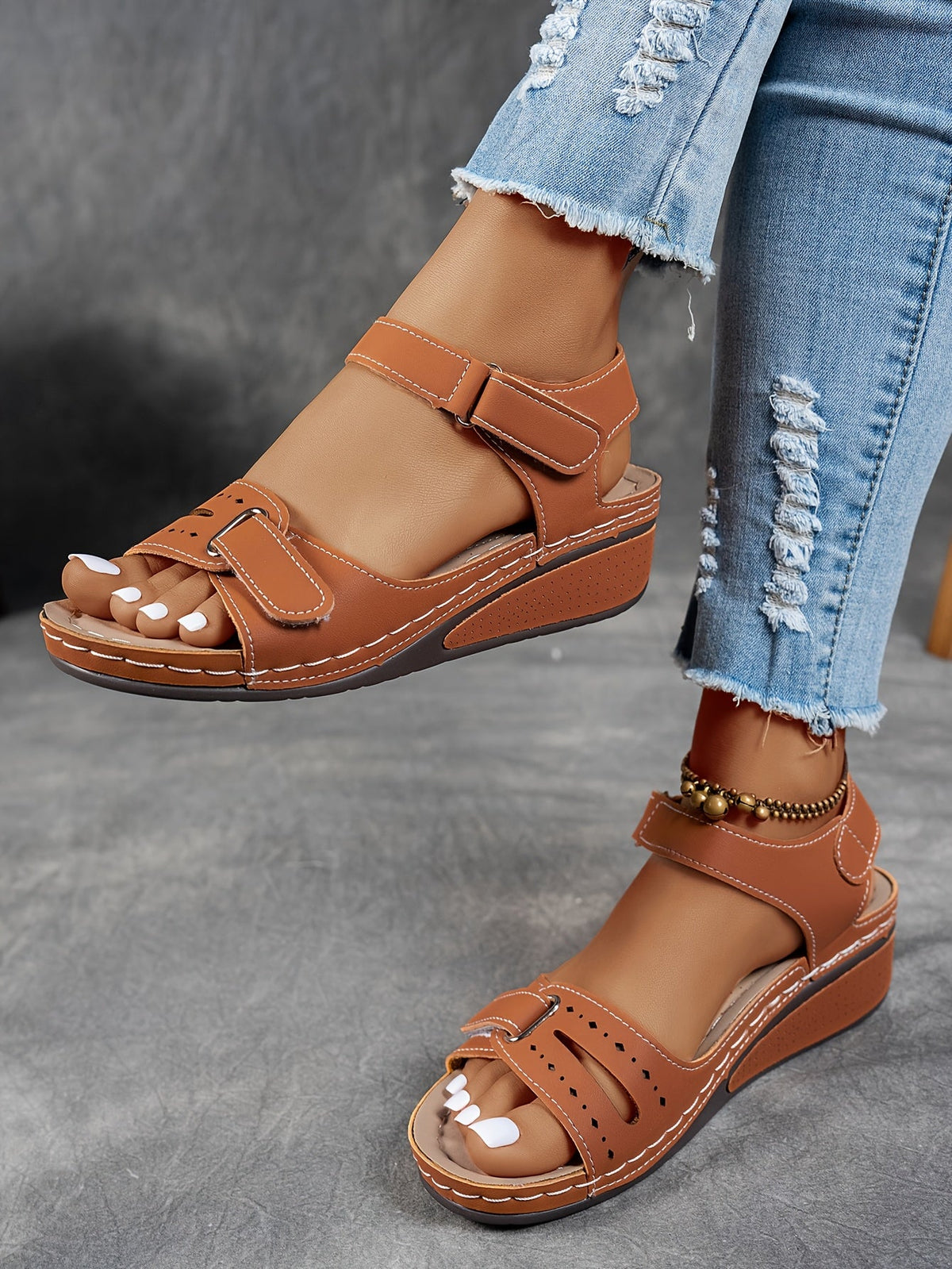 Solevia Sandales Femme – Sandales à Plateforme Confortables avec Lanières Respirantes Été