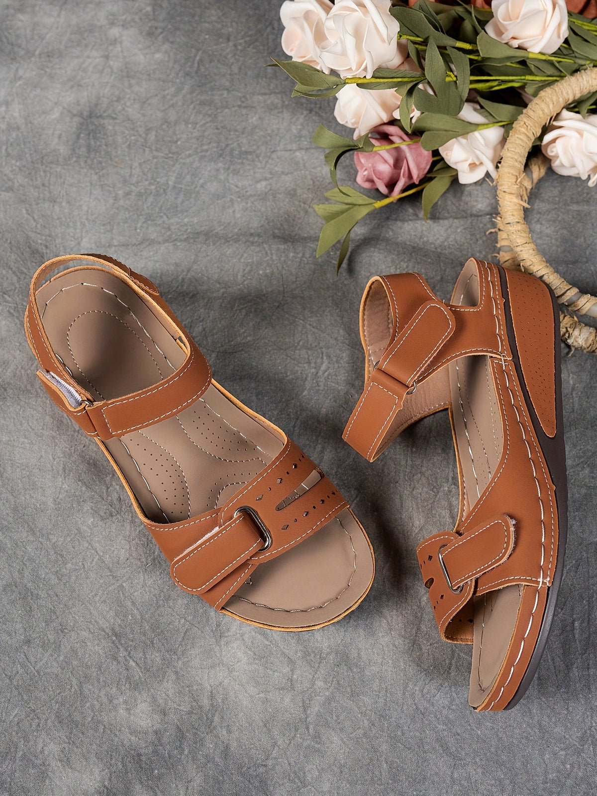 Solevia Sandales Femme – Sandales à Plateforme Confortables avec Lanières Respirantes Été