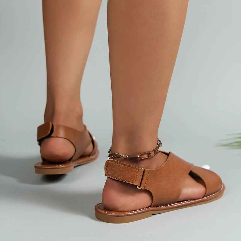 Charley Sandales Femme Læder – Elegante & Komfortable til Chic Sommer og Hverdagsoutfits