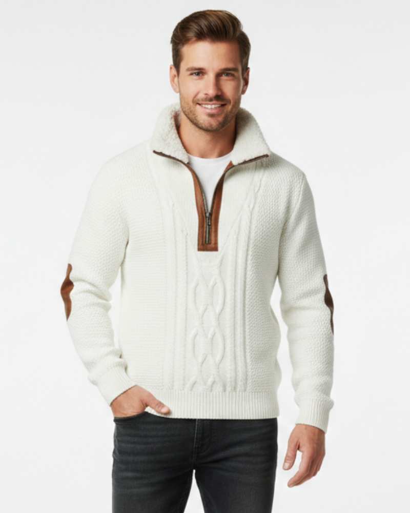 Maglione Quade Uomo Collo Foderato – Maglia Isolante, Comfort Duraturo e Stile Sobrio