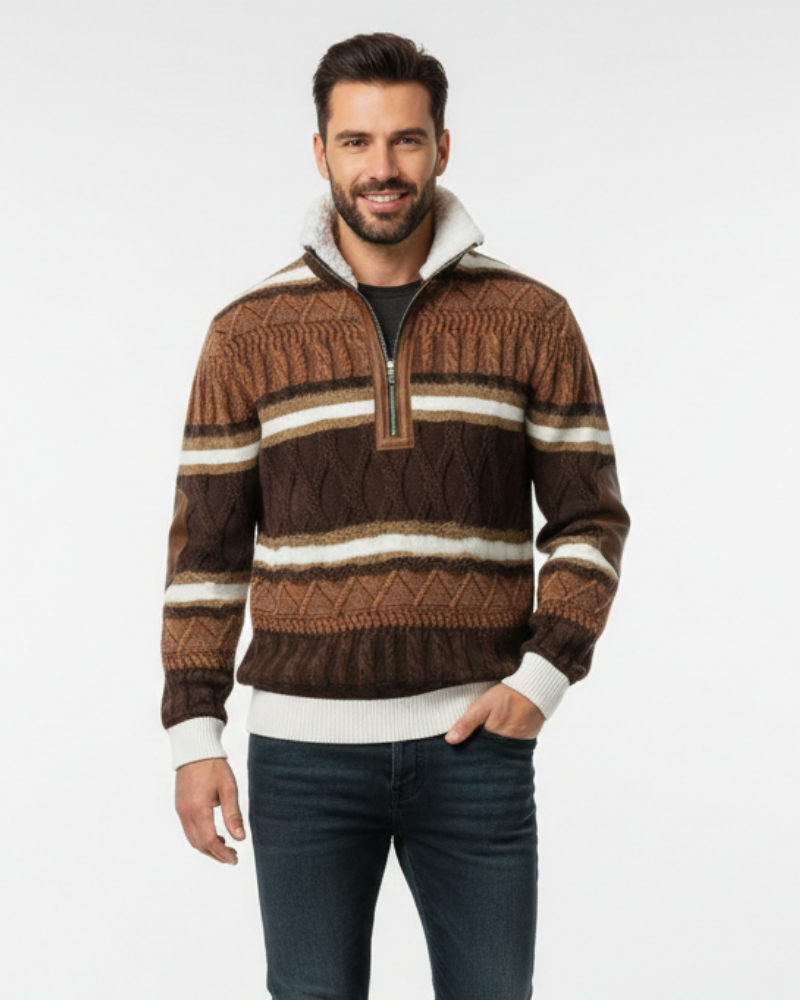 Maglione Quade Uomo Collo Foderato – Maglia Isolante, Comfort Duraturo e Stile Sobrio