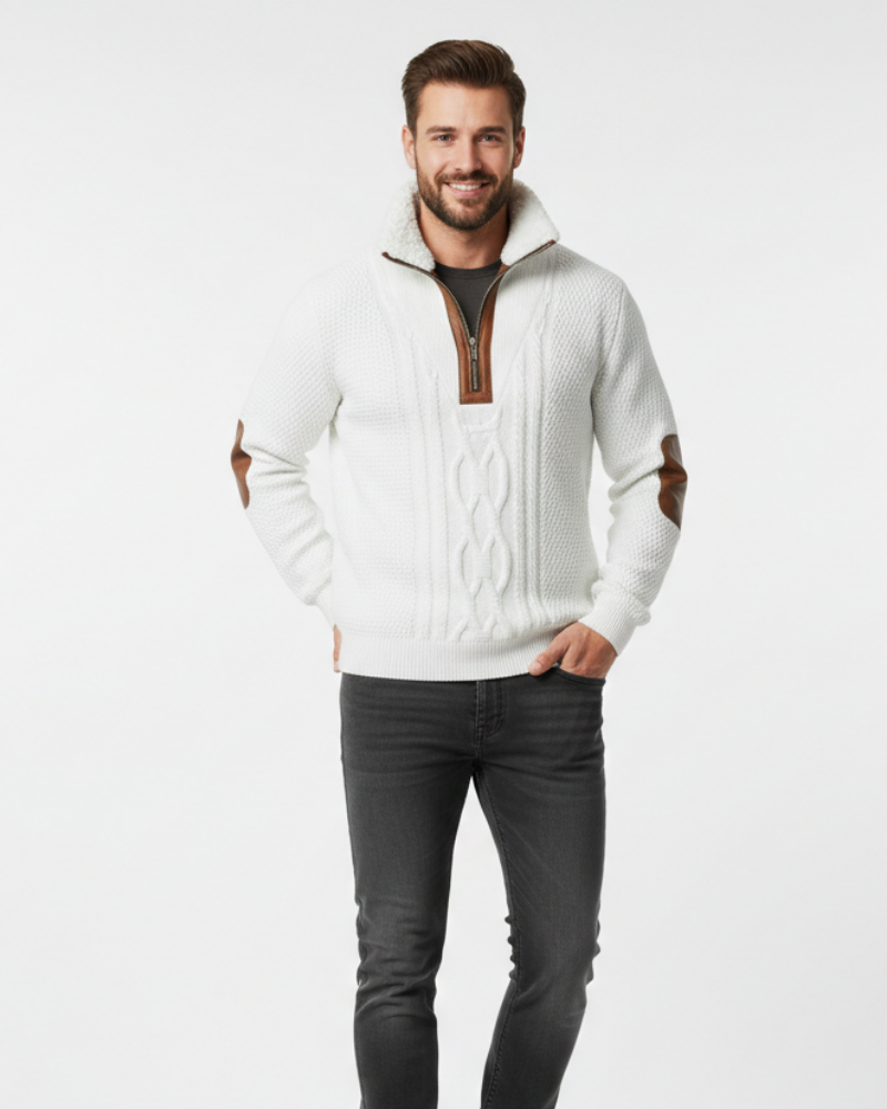 Maglione Quade Uomo Collo Foderato – Maglia Isolante, Comfort Duraturo e Stile Sobrio