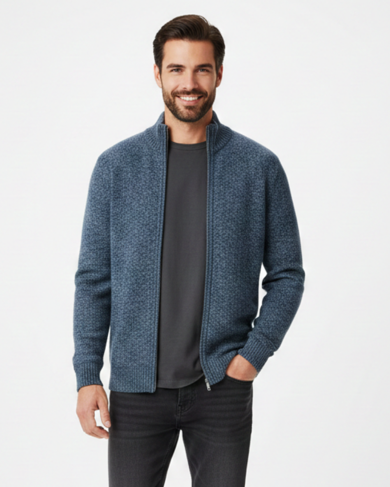 Evan Pull Homme Demi-Zip – Teplá a Pohodlná Mikina s Polovičným Zipsom, Regular Strih v Nadčasovom Štýle