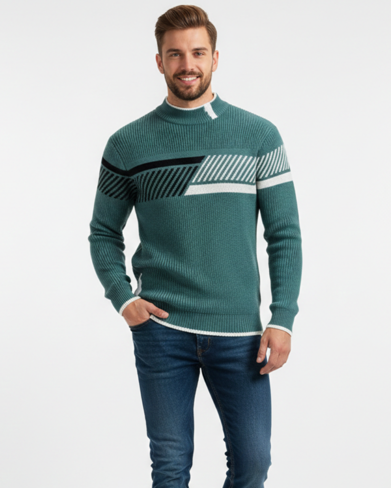 Oliver Pull Homme Premium – Pull Élégant en Coton Mélangé Coupe Regular & Confort Raffiné