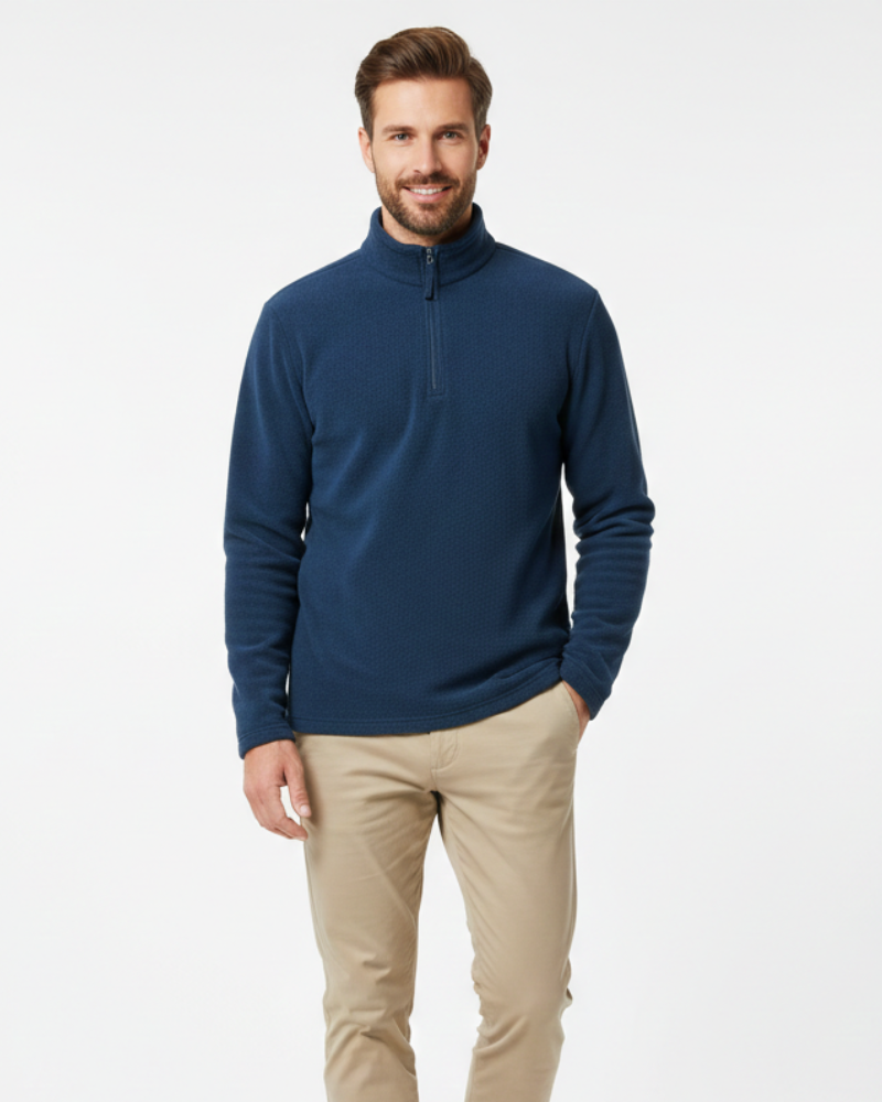 Callan Maglia in Pile con Mezza Cerniera Uomo – Leggera, Calda e Stile Sobrio Invernale