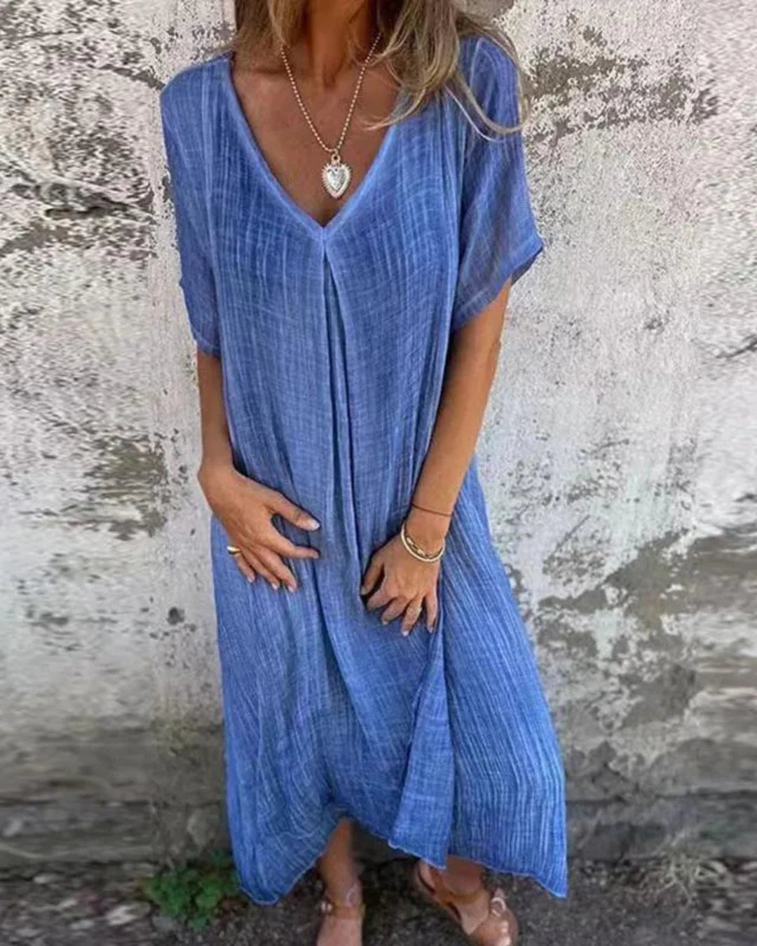 Alba Robe Bohème Femme – 100% Økologisk hør med flatterende pasform & åndbart øko-komfort stof