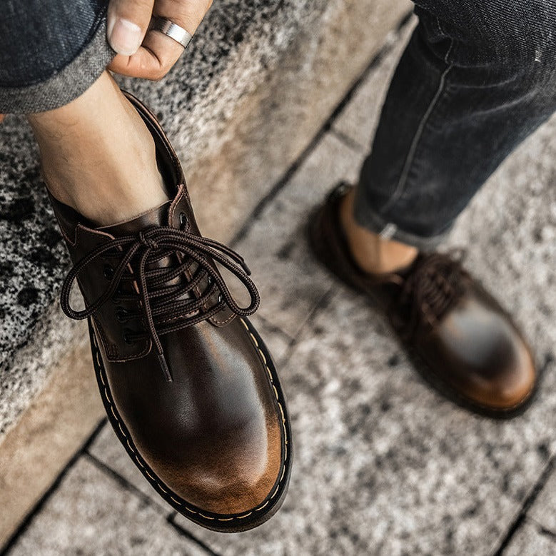 Enzo Chaussures Homme Casual – Model jos cu șireturi și talpă durabilă pentru uz zilnic