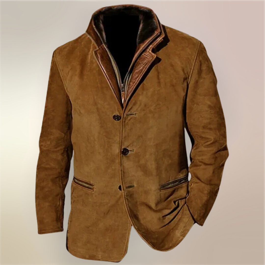 Aaron Veste Vintage Hombre – Veste Classique Élégante Style Rétro & Confort Moderne