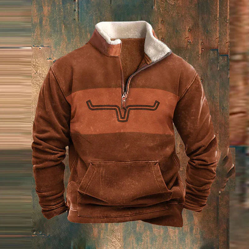 Ethan Pull Homme – Moderní zipový svetr z měkké a pohodlné bavlny v elegantním stylu