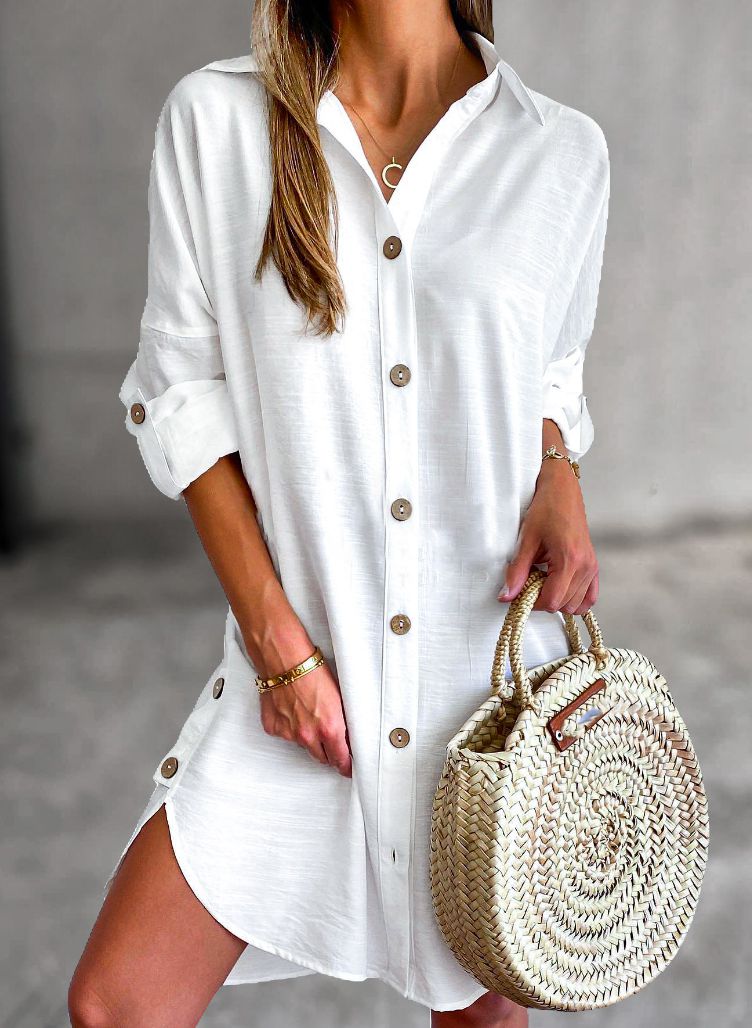 Nova Robe Chemise Femme – Lehké letní šaty s neformální elegancí a volným střihem