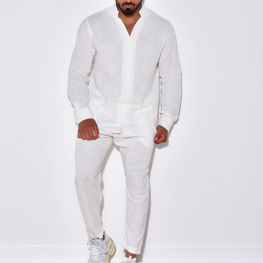 James Ensemble d'Été pour Homme – Ensemble Léger et Respirant avec Manches Longues & Coupe Confortable