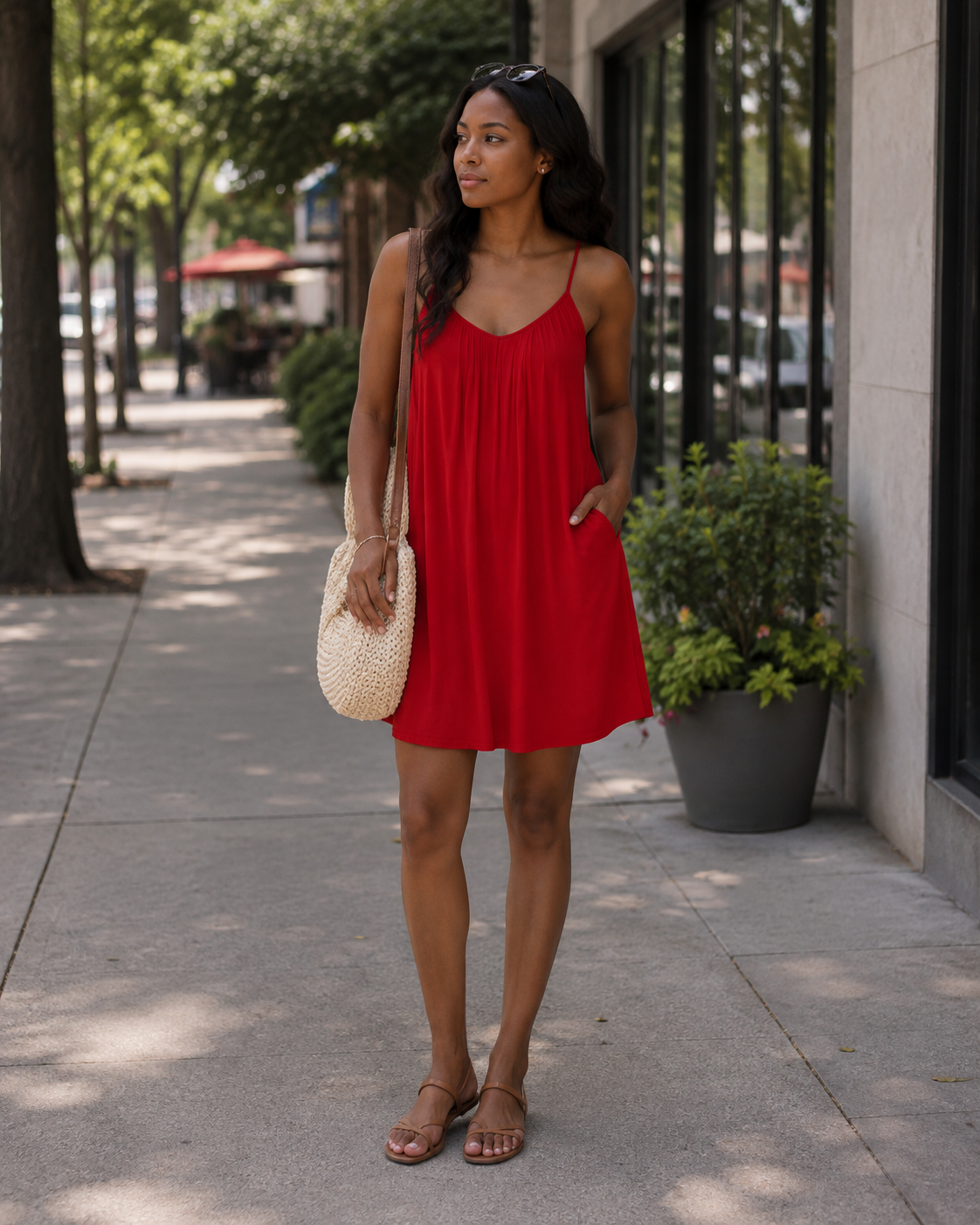 Seraphina Combishort Femme – Bretelles Fines Réglables, Coupe Ample, Jambes Larges & Poches