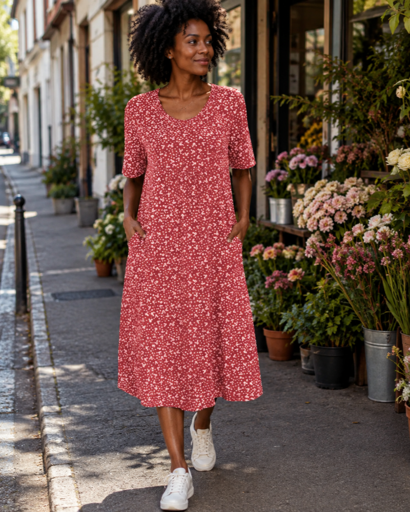 Céliane Sommerkleid für Damen – Leichtes, fließendes Kleid im eleganten Stil