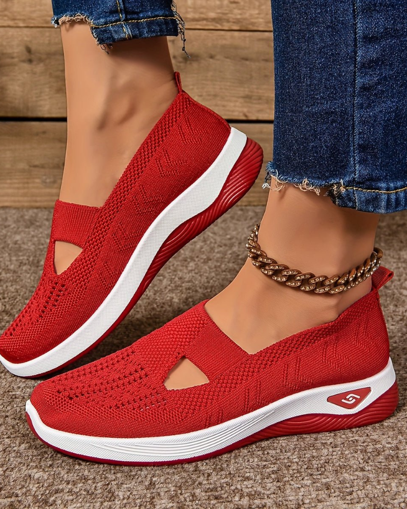 Lucresia Baskets Slip-On Dame – Sko med Kilehæl, Åndbare & Komfortable