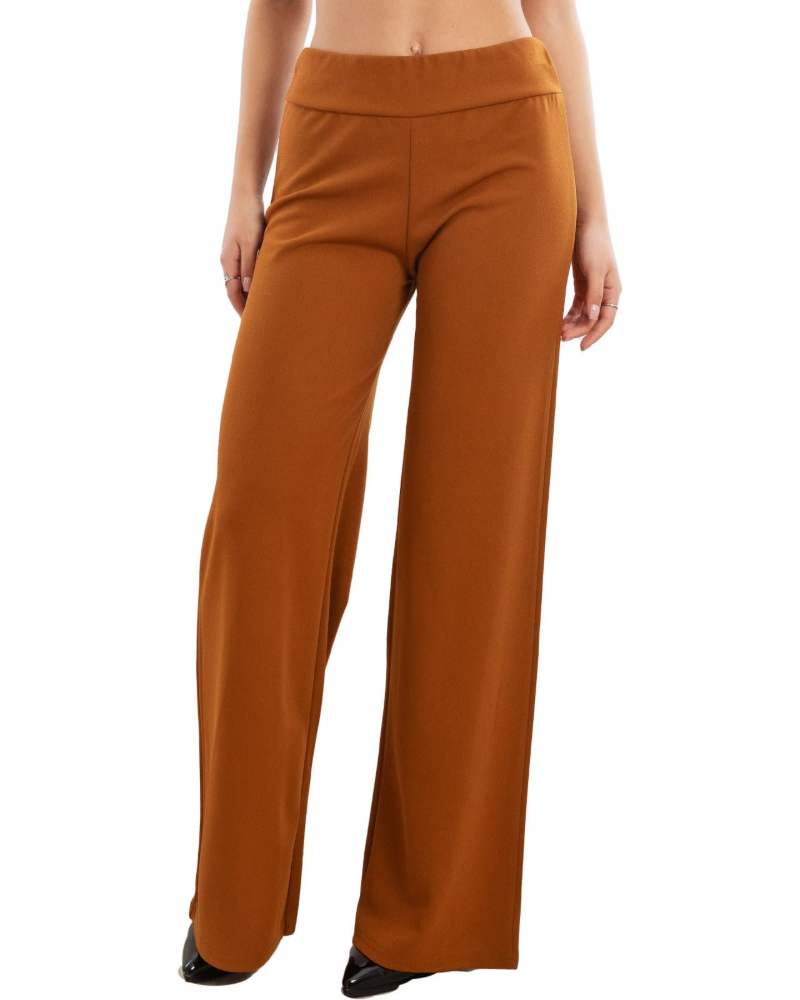 Pantalón palazzo de mujer Ellery: cintura elástica, corte amplio, fluido y elegante