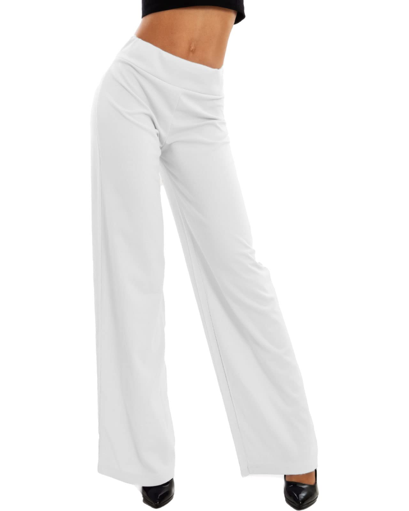 Pantalón palazzo de mujer Ellery: cintura elástica, corte amplio, fluido y elegante