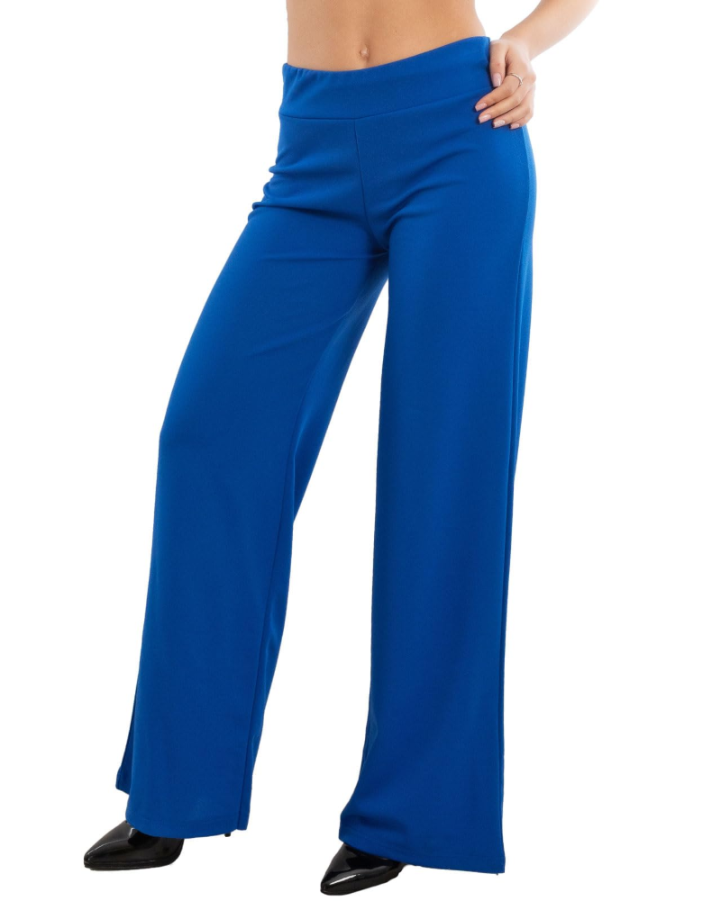 Pantalón palazzo de mujer Ellery: cintura elástica, corte amplio, fluido y elegante
