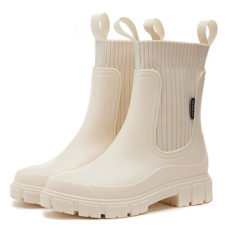 Zaria Women's Rain Boots – Lightweight Waterproof with Non-Slip Sole