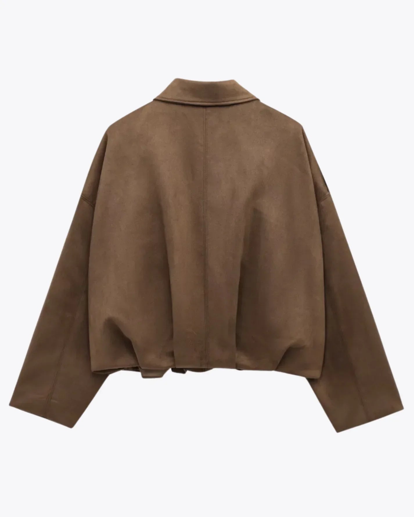Fabiane Jakke Dame i Semsket Skinn – Oversize Snitt & Tidløs Førsteklasses Eleganse
