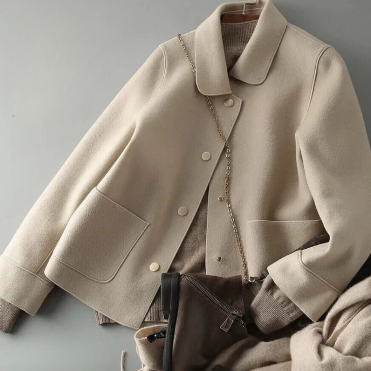 Casaco Feminino Elegante Emilie – Casaco em Algodão Sofisticado e Versátil com Estilo Intemporal