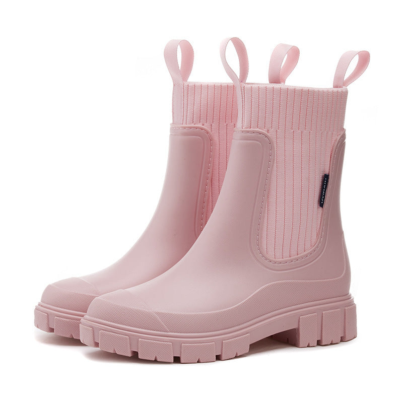 Zaria Women's Rain Boots – Lightweight Waterproof with Non-Slip Sole