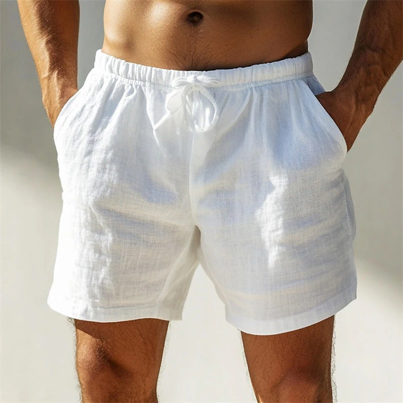Maélan Men’s Shorts 100% Cotton – Lightweight, Breathable, Straight-Cut Mid-Thigh Shorts