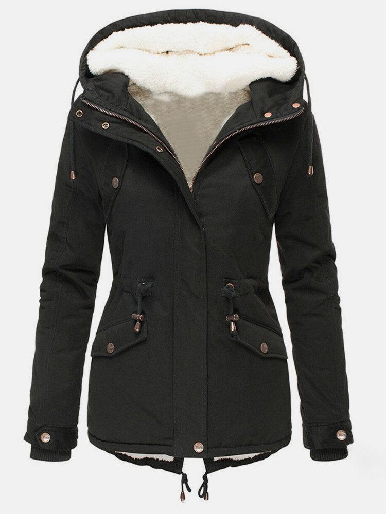 Giacca invernale da donna Claire - Cappotto caldo e impermeabile con cappuccio e fodera morbida 