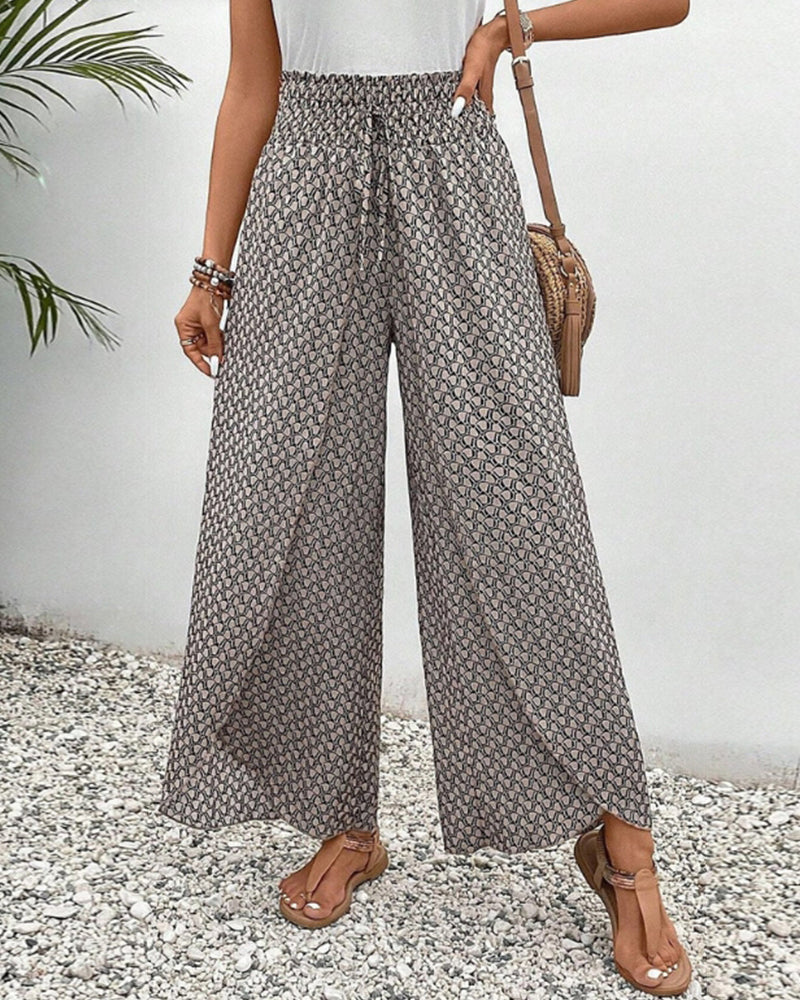 Henriette Pantalon Large Femme – Taille Haute, Coupe Flatteuse & Tissu Confortable