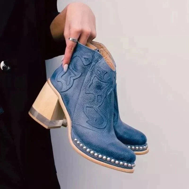 Zaria Bottines Femme – Elegantní kožené kotníkové boty s moderním stylem a trvalým pohodlím