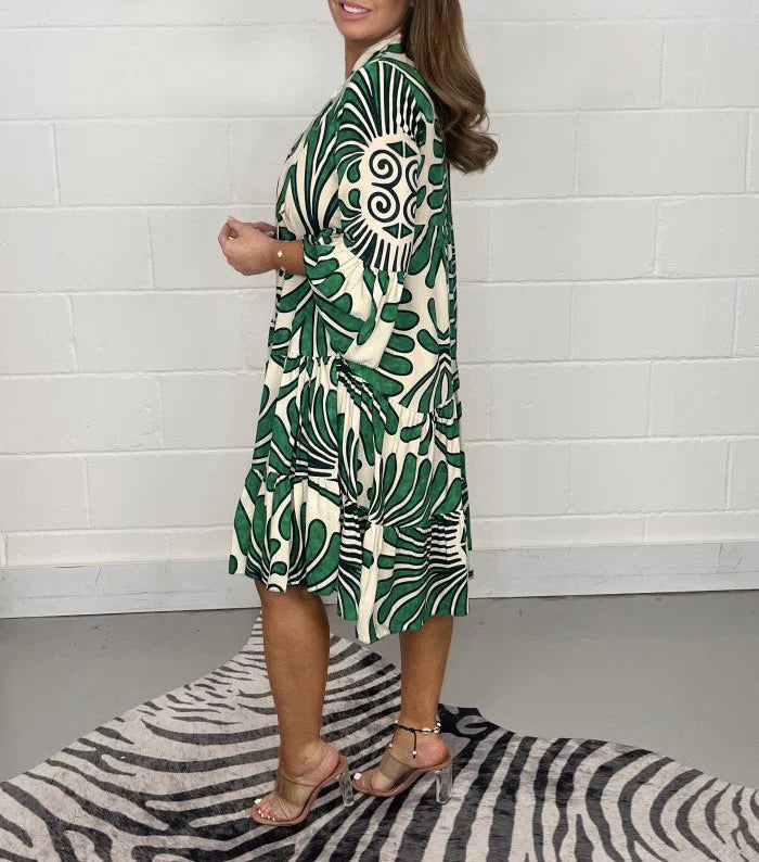 Sommerkleid Damen Olivia – Leichtes Elegantes Kleid mit Schmeichelhaftem Schnitt für Jeden Anlass