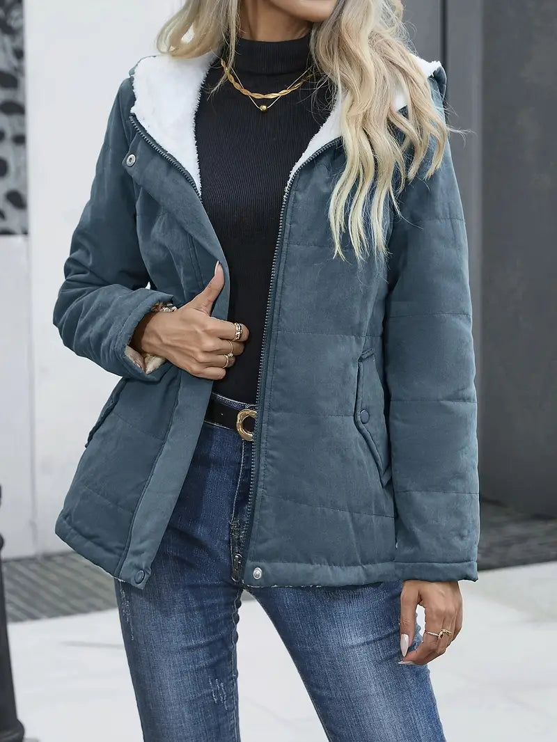 Teresa Manteau Femme – Dlouhý zimní kabát s teplou podšívkou, elegantním zakončením a přiléhavým střihem