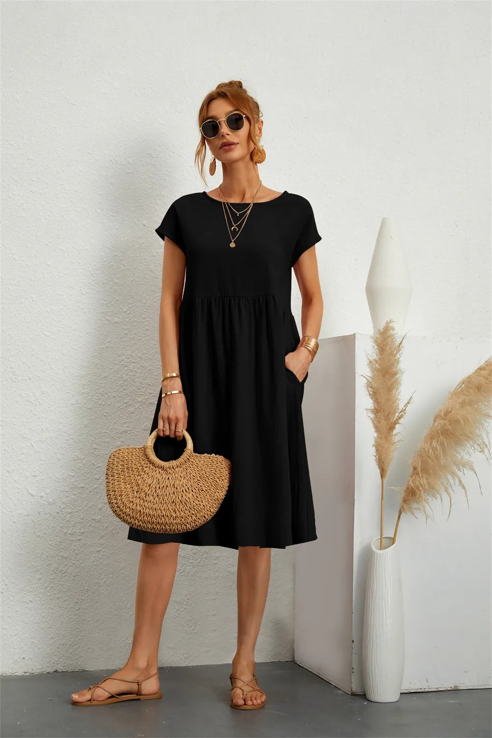 Vestido Elegante Mujer Suelo – Diseño Maxi Atemporal con Corte Favorecedor y Acabado de Lujo