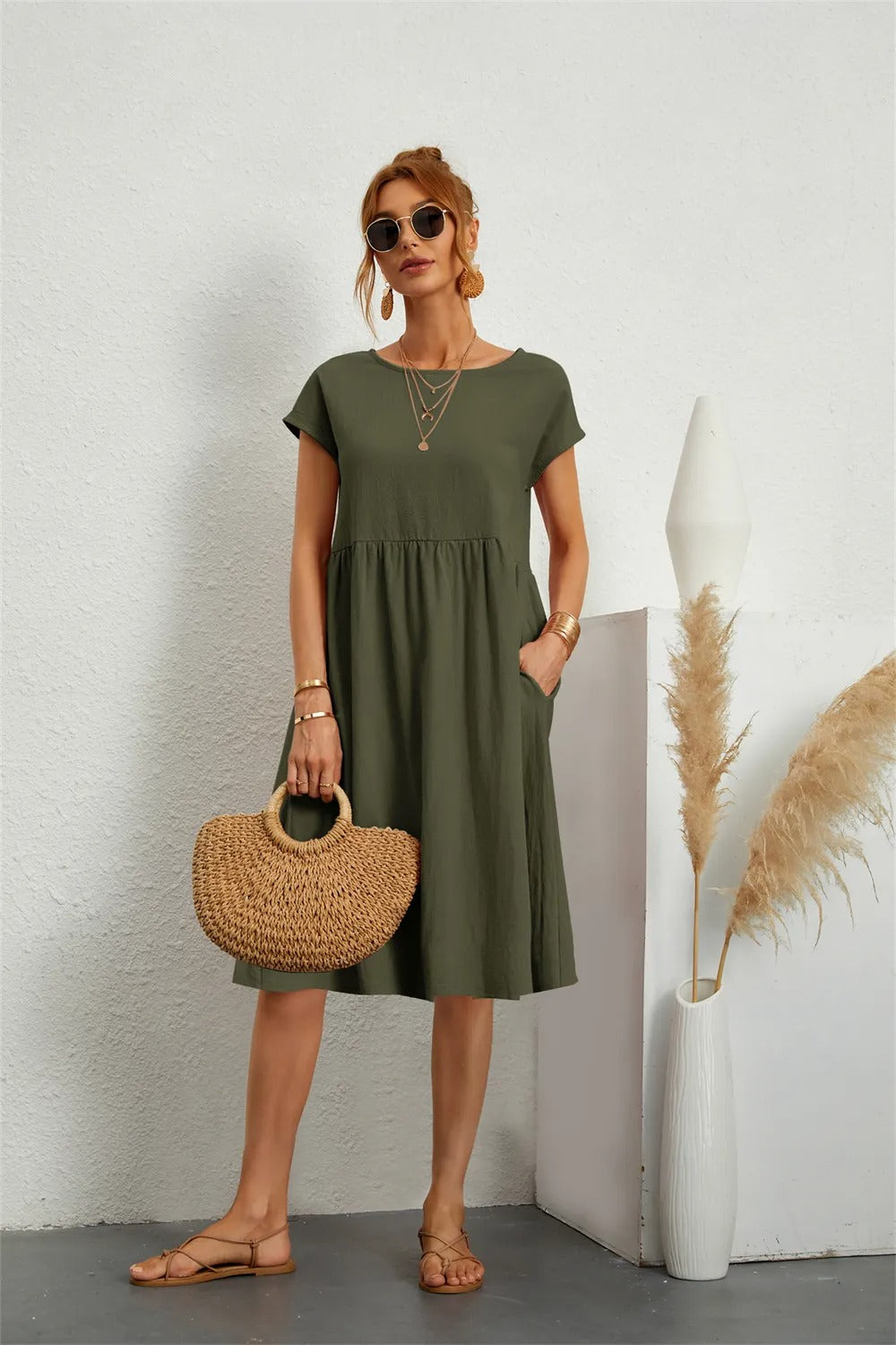 Vestido Elegante Mujer Suelo – Diseño Maxi Atemporal con Corte Favorecedor y Acabado de Lujo