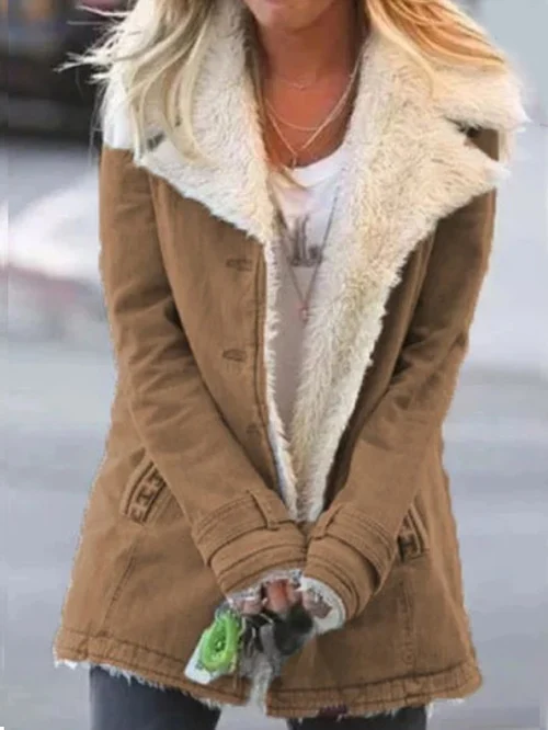 Nadine Manteau Femme Zima – Manteau Termický Nepromokavý & Větruodolný Lehký a Elegantní
