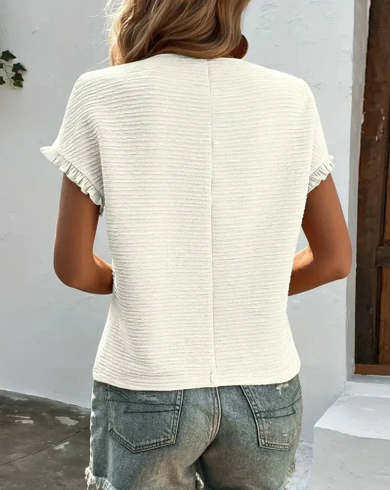 T-shirt Rima Mulher – T-shirt Clássica Leve com Corte Que Valoriza & Tecido Respirável