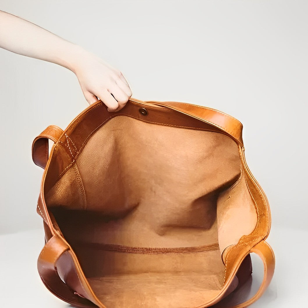 Torebka damska Aurora – elegancka torebka na ramię z autentycznej skóry vintage