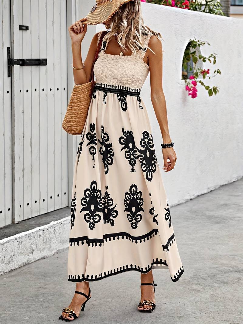 Sophie Robe Maxi Femme – Style bohème, schmeichelnder fließender Schnitt & leichter Komfort