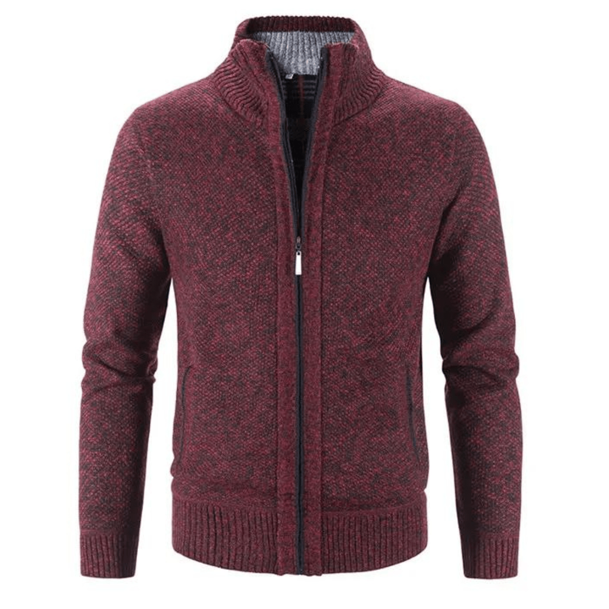 Hayden Cardigan Homme Col Montant – Elegantní a pohodlná pletená bunda na zimu