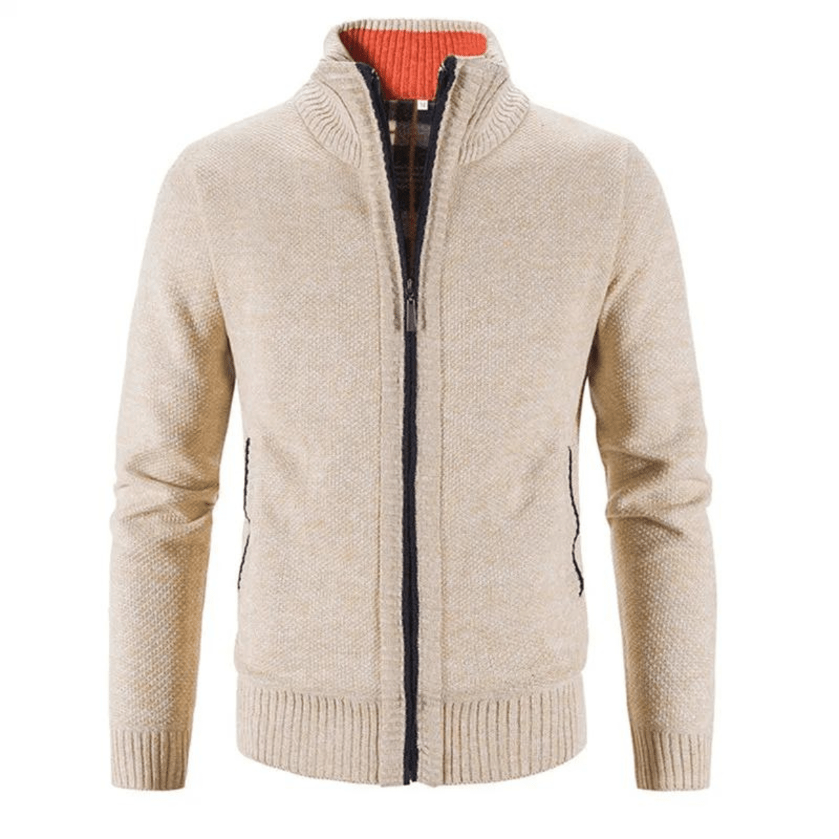 Hayden Cardigan Homme Col Montant – Elegantní a pohodlná pletená bunda na zimu
