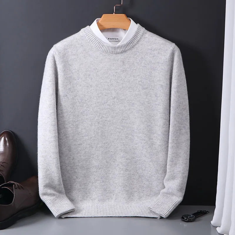 Jasper Camisola de Malha para Homem – Em Caxemira Premium, Elegante e Suave para o Outono e o Inverno