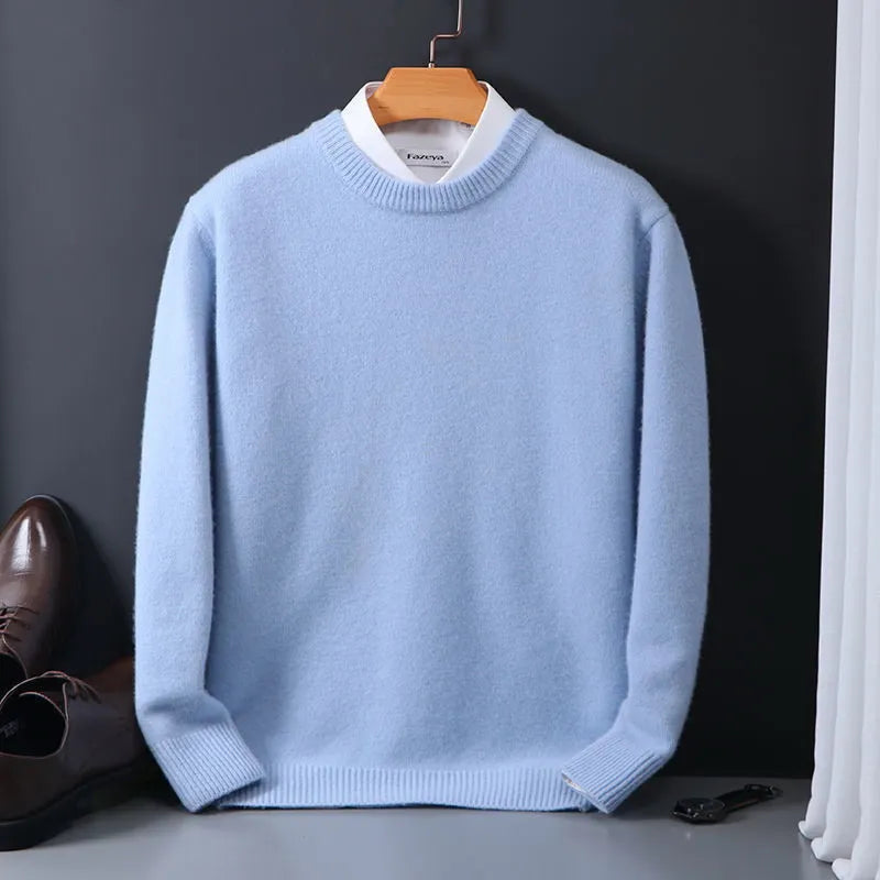 Jasper Camisola de Malha para Homem – Em Caxemira Premium, Elegante e Suave para o Outono e o Inverno