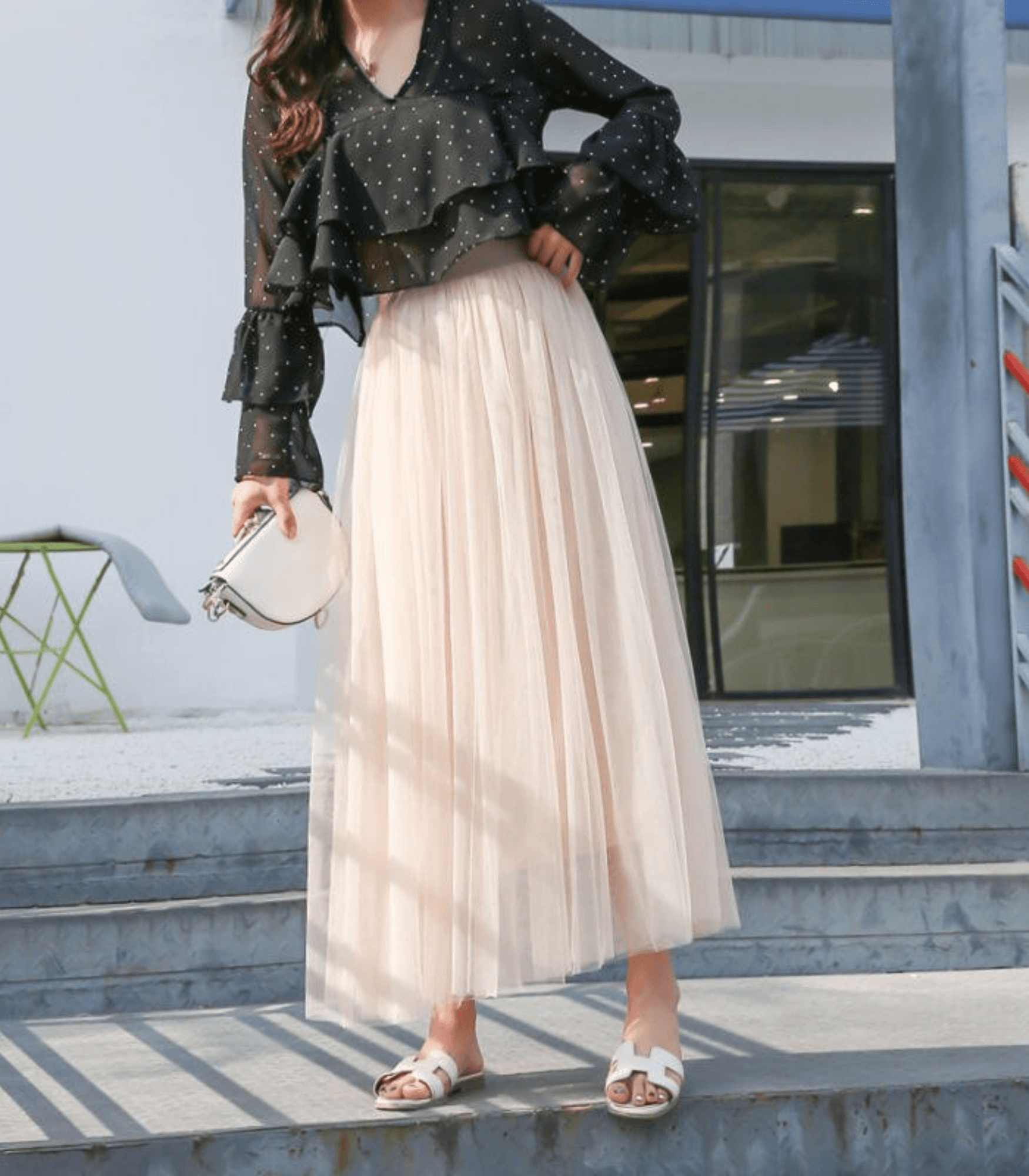 Shandria Jupe en Tulle Femme – Jupe Midi Légère en Tulle et Polyester, Coupe Élégante et Fluide