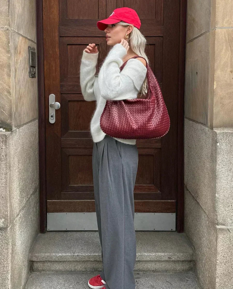 Louisa Dámska Hobo Taška – Elegantný Pletený, Priestranný & Nadčasový Štýl