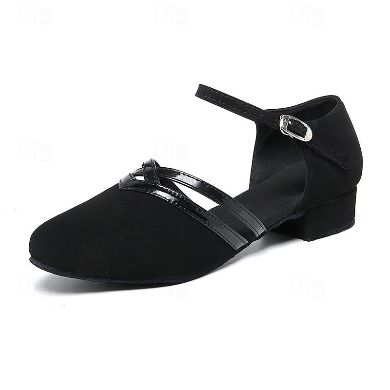 Zeline Women's Dance Shoes – Comfortable Latin & Ballroom Sandals with Stable Heel