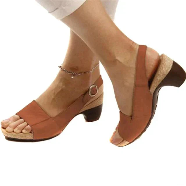 Isabelle Sandales Slingback Femme – Talon Confortable pour Bureau, Quotidien & Été Chic