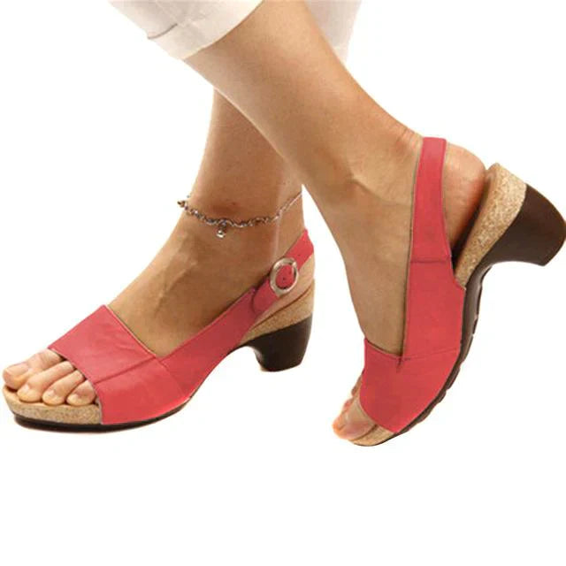 Isabelle Sandales Slingback Femme – Talon Confortable pour Bureau, Quotidien & Été Chic