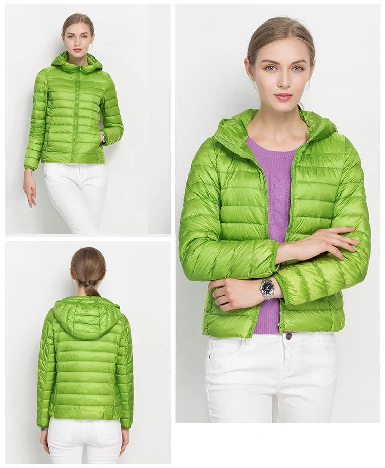 Piumino leggero da donna autunnale - Giacca di mezza stagione con cappuccio e comfort quotidiano