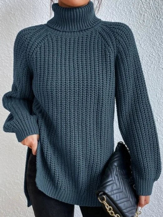 Gianna Pull à Col Roulé Dame – Blød og varm striktrøje med elegant afslappet pasform